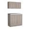 Tuhome Zurich Cabinet Set, Two Shelves, Light Gray SLZ6762 - alternate 5